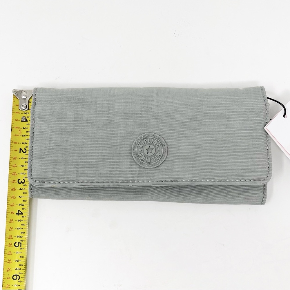 Kipling Wallet Accordion Style Snap Button Closure AC7227 Lime Stone 7.5”x3.7” - Picture 12 of 12